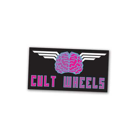 Cult Wheels Brain Sticker 74x40